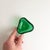 Murano Glass Triangular Green Bullicante Bowl by Seguso, Italy, 1960s For Sale - Image 6 of 10