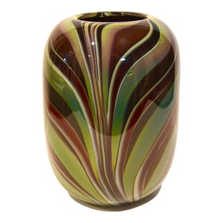 Stunning Murano Italian Glass Vase For Sale