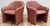 Mid 20th Century Vintage MCM Barrel Chairs in Blush Leather, a Pair For Sale - Image 5 of 11