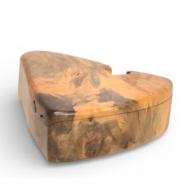 Late 20th Century Richard Rothbard Burl Wood Puzzel Jewelry Box For Sale - Image 12 of 15