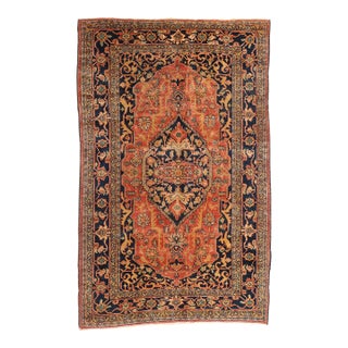 Vintage Persian Heriz Rug, 05'04 X 08'03 For Sale