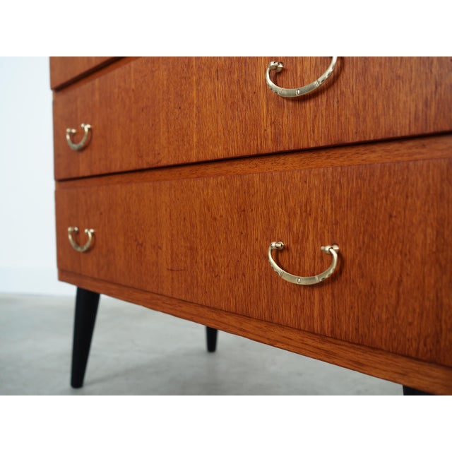 Wood Swedish Teak Chest of Drawers, 1970s For Sale - Image 7 of 17