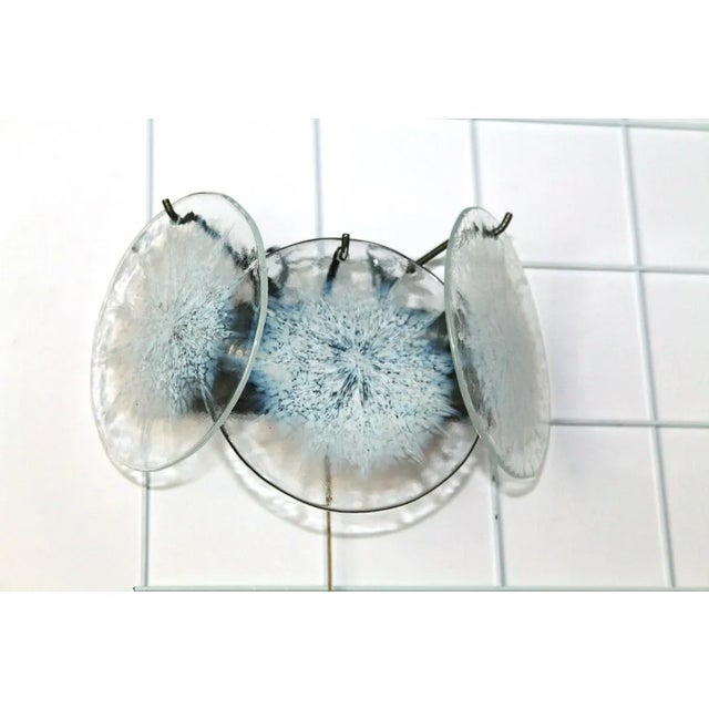 Chrome-Plated Brass & Murano Glass Sconce from Vistosi, 1960s For Sale - Image 6 of 7