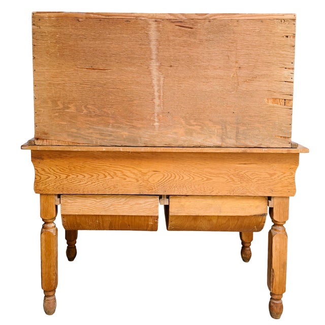 Antique American Primitive Handmade Pine Possum Belly Baker's Cabinet For Sale - Image 16 of 16