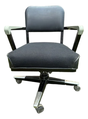 1960s MCM Rolling Swivel Tanker Chair by McDowell and Craig