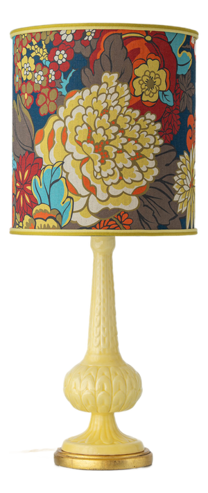 Vintage Spanish Manises Lamp, 1960s