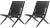 Set of 2 black stained oak and black leather saxe chairs by Lassen Dimensions: W 60 x D 67 x H 84 cm Materials: leather,...