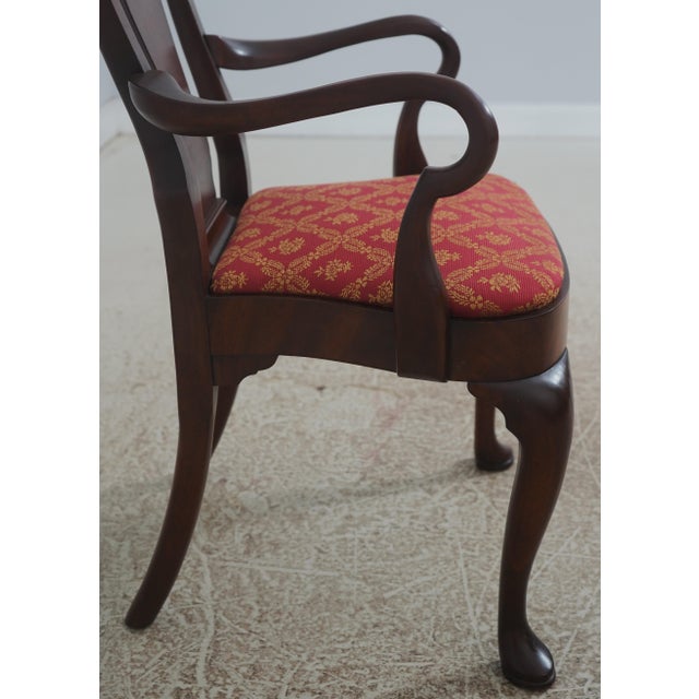Wood Set of 8 Hickory Chair Co Mahogany Dining Room Chairs For Sale - Image 7 of 18