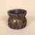 Signed Studio Pottery Raku Ceramic Vessel With Metallic Copper Glaze and Abstract Brushwork For Sale - Image 4 of 17