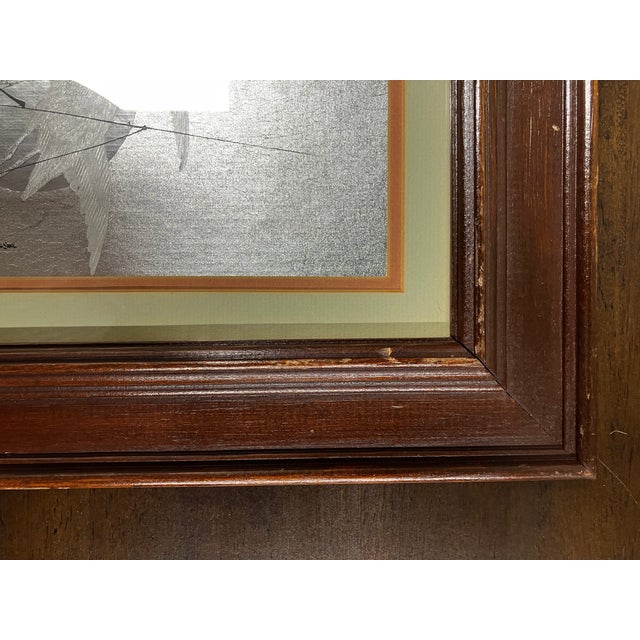 Pair of Vintage Wood Framed Japanese Woodblock Reproduction Prints, Part of the Shin-Hanga ("New Prints") Movement For Sale - Image 13 of 18