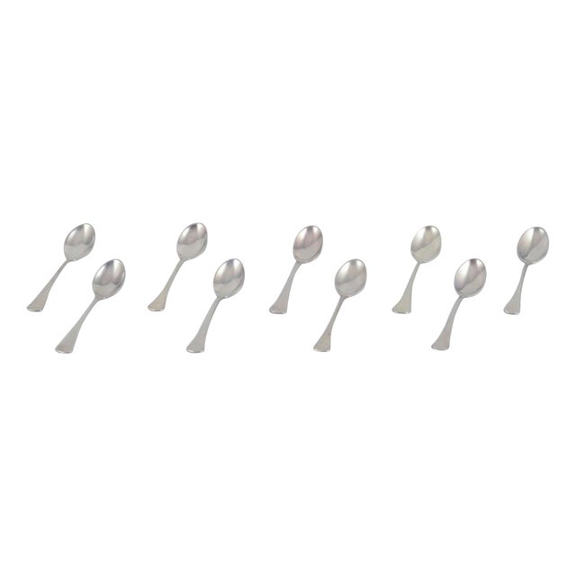 Vintage Dining Spoons in 830 Silver, 1960s, Set of 18 For Sale
