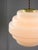Mid-Century Italian Brass and Opaline Glass Pendant Lamp For Sale - Image 10 of 17