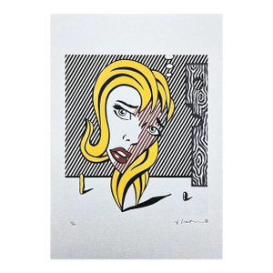 After Roy Lichtenstein, "Blonde ", 1990s, Silk-Screen