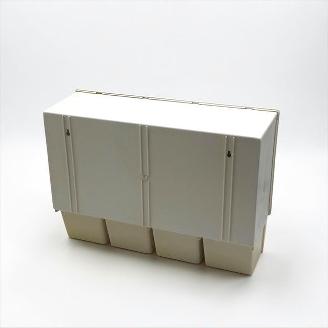 Mid-Century Modern Curved Plastic Wall Cabinet, Holland, 1970s For Sale - Image 3 of 15