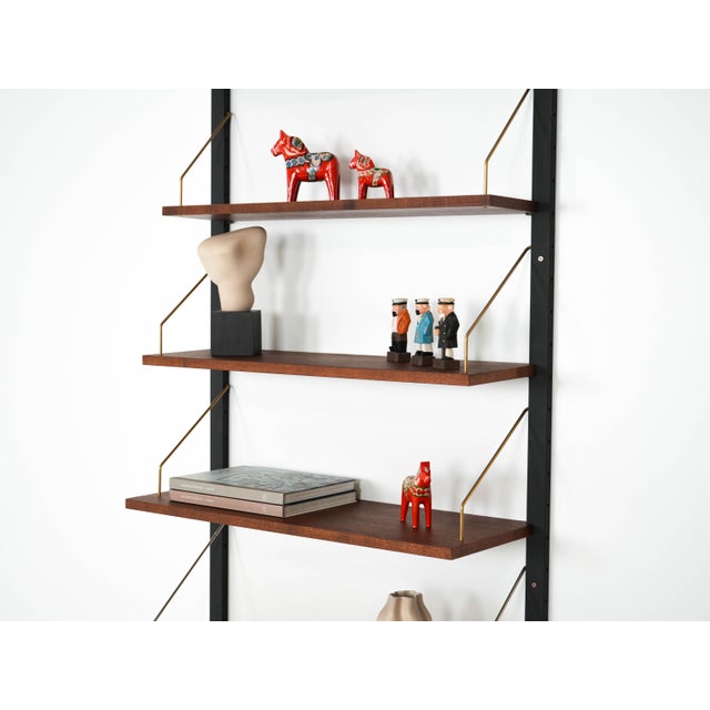 Danish Teak Wall Unit, Denmark, 1960s For Sale - Image 6 of 18