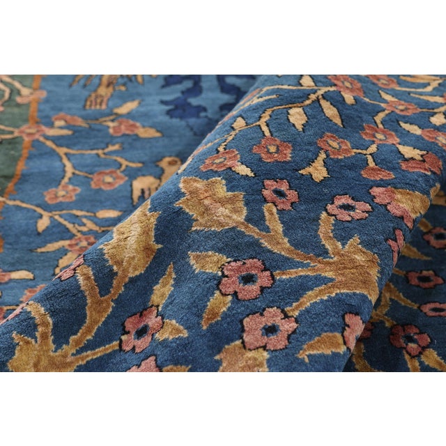 Late 19th Century Indian Agra Rug, 11'06 X 23'01 For Sale In Dallas - Image 6 of 10