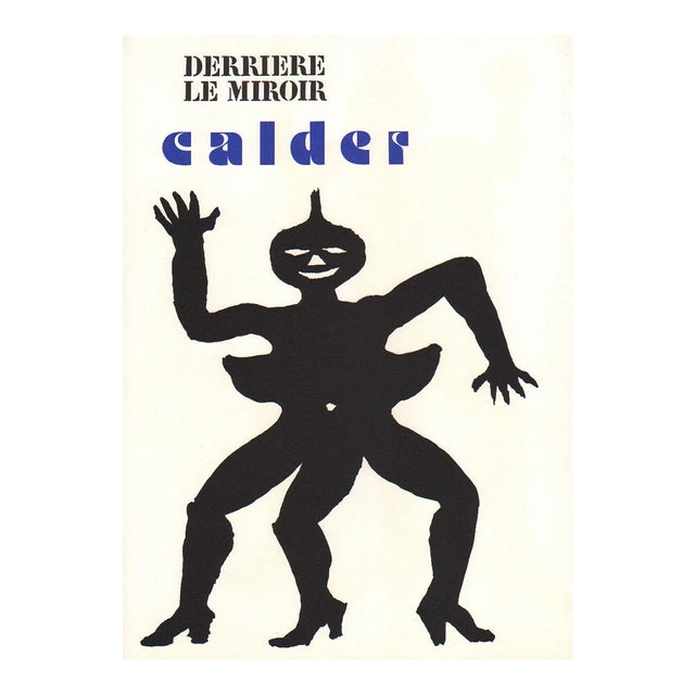1975 Calder Lithograph Dm15212 Derriere Le Miroir For Sale