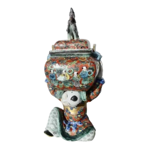 Chinese Porcelain Famile Rose Enamel Incense Burner Late 19th