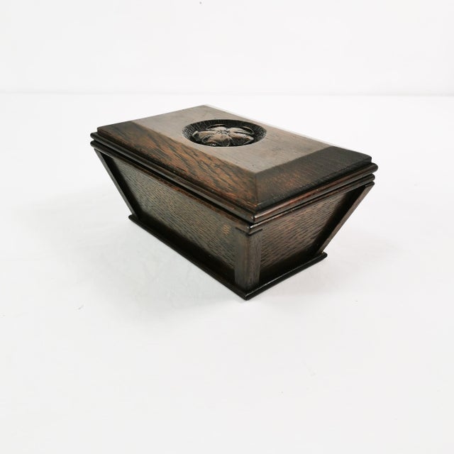 Vintage Danish Art Deco Wooden Box, 1930s For Sale - Image 3 of 9