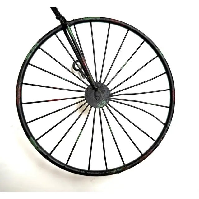 Curtis Jere High Wheel Bicycle Iron Sculpture & Wall Decor 1960's For Sale - Image 11 of 12