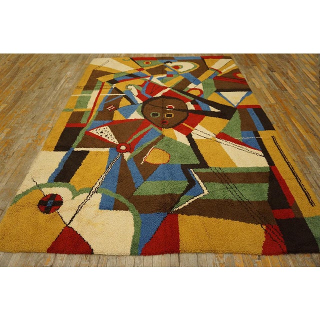 Red Surprising Multicolor Background Color With Kandinsky Design Influences Vintage Modern European For Sale - Image 8 of 11