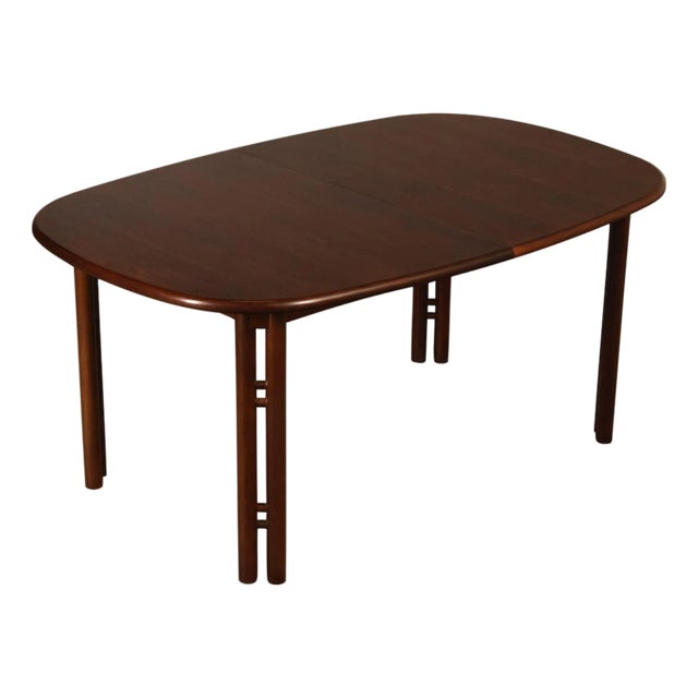 Danish Modern Rosewood Extension Dining Table With Two Leaves By Boltinge For Sale