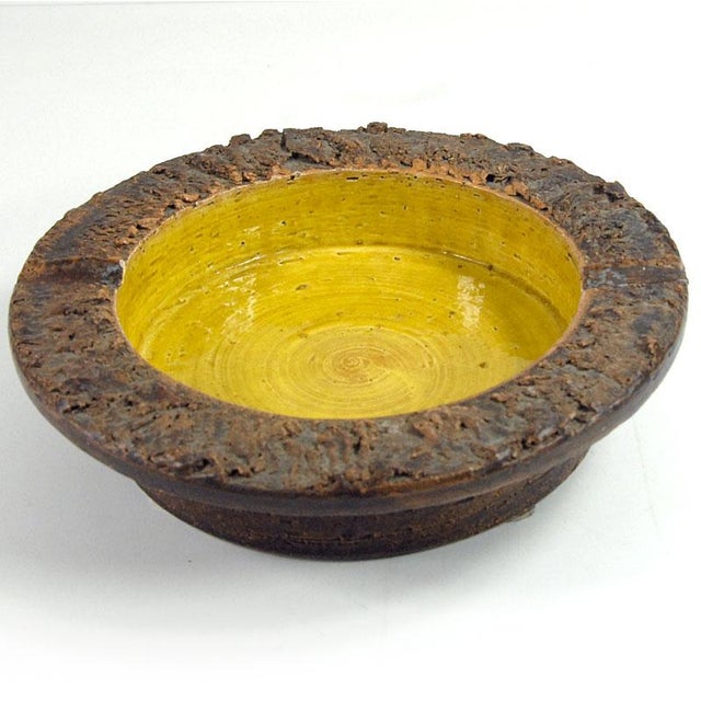 Bitossi Italian Glazed Ceramic Ashtray by Aldo Londi for Bitossi, 1970s For Sale - Image 4 of 10