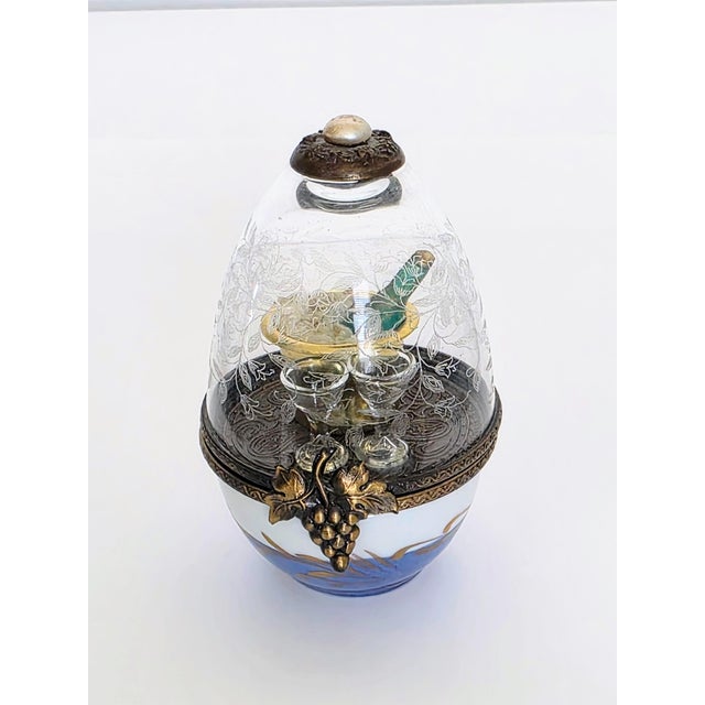 Realism Vintage Limoges France La Gloriette Domed Egg Champagne For Sale - Image 3 of 9