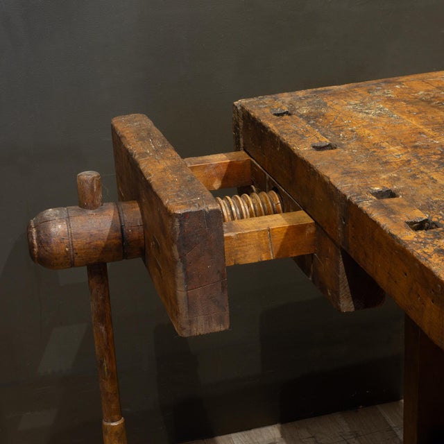 19th C. Carpenter's Workbench c.1880-1900 For Sale - Image 9 of 14