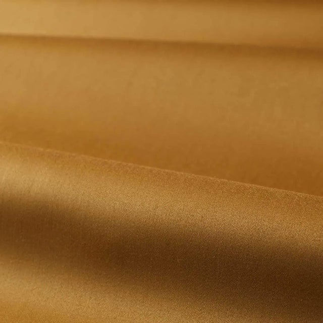 Zoffany Zoffany Wool Satin Fabric in Muddy Amber For Sale