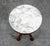 1940s Mid Century Modern End Table Side Round Stone Pedestal Mahogany Marble Vintage Nm For Sale - Image 5 of 11