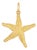 Vintage Starfish Charm 18k Yellow Gold Pendant Estate Fine Ocean Jewelry For Sale