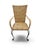 French Late 20th Century French Bistro Style Wrought Iron & Maze-Woven Rattan Dining Suite, 5 Pc Set For Sale - Image 3 of 18