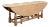 20th Century Bleached Oak English Wake Table Dropleaf Dining Table Console For Sale
