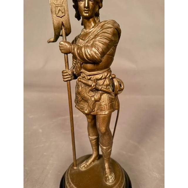Pair of 19th Century European Bronze-Finished Soldier Figures With Ebonized Bases, Circa 1890 For Sale - Image 18 of 18