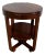 Small Art Deco Solid Teak Gueridon Table, 1920s For Sale