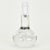 Beautiful solid glass table-lamp with enclosed bubbles. This lamp is designed by Floris Meydam ca.1975, executed by Royal...