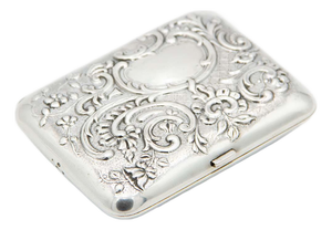 Rectangular Shaped Silver Cigarette Case