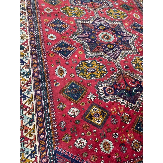 Large Vintage Caucasian Azerbaïdjan Rug For Sale - Image 13 of 18