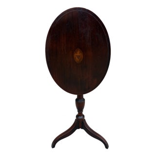 1938 American Museum Collection Federal Mahogany Tilt-Top Table With Eagle Inlay For Sale