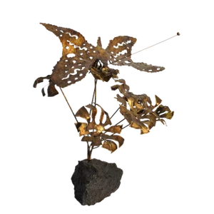 C. Jere Style Brutalist Butterfly Sculpture