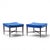 Mid-Century Modern Edward Wormley for Dunbar Model 5002 Mid Century Thebes Mahogany Stools - Pair For Sale - Image 3 of 10