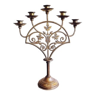 Vintage Brass Candelabra For Sale