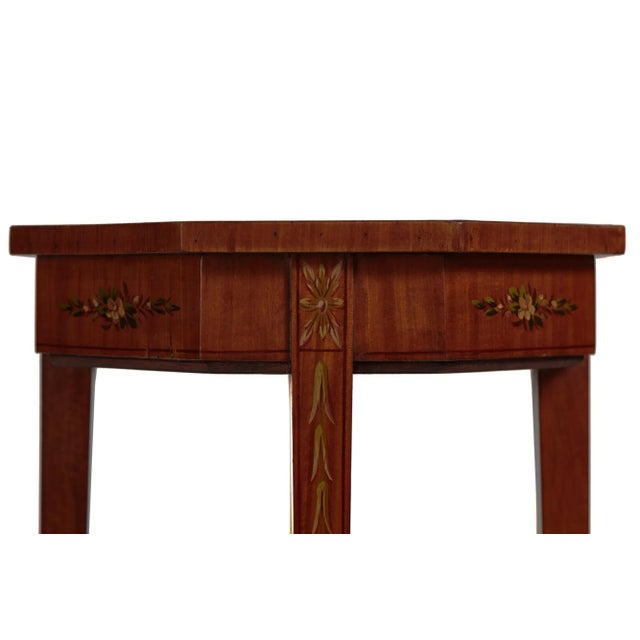 Paint Antique Satinwood Side Table For Sale - Image 7 of 8