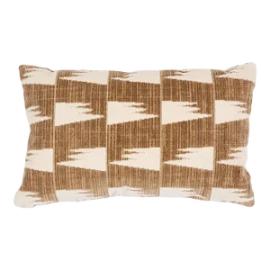 Schumacher x David Kaihoi Tutsi 24" Lumbar Pillow in Natural/Ivory