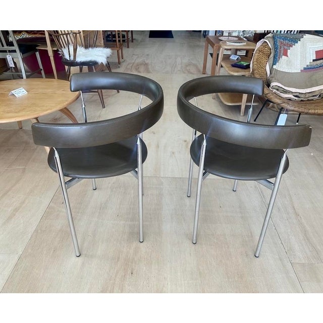 Brown Pair of "Rondo" Armchairs Designed by Jan Lunde Knudsen for Karl Sørlie & Sønner For Sale - Image 8 of 16