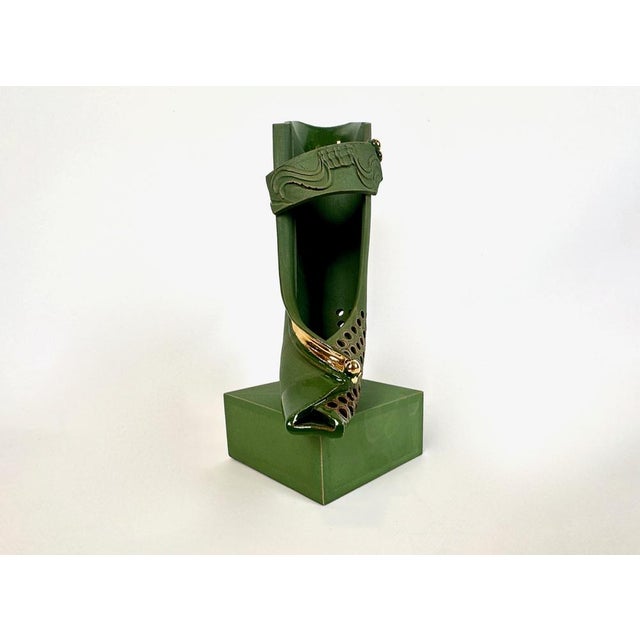 Early 21st Century Vintage Hand Carved Ceramic Bookends by Jiří Dudycha, 2010, Set of 2 For Sale - Image 5 of 18