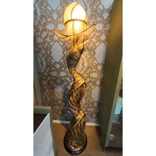 Artmax Woman in Hat Statement Floor Lamp For Sale In New York - Image 6 of 10