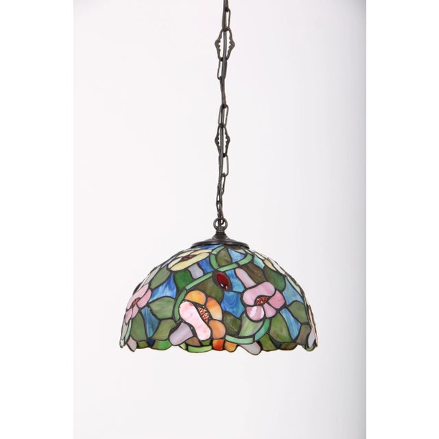 Danish Lead Glass Pendant Lamp, 1970s For Sale - Image 9 of 9