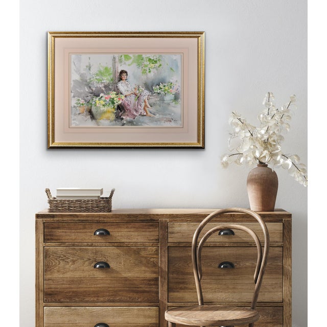 Gordon King, Fond Memories, Original Watercolour, 20th Century For Sale - Image 11 of 18